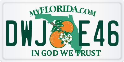 FL license plate DWJE46