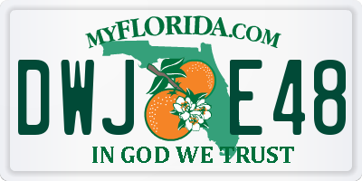 FL license plate DWJE48