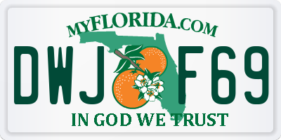 FL license plate DWJF69