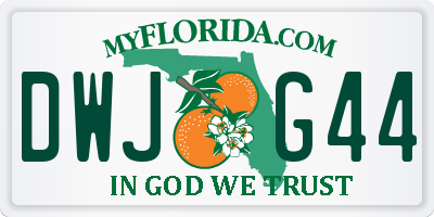 FL license plate DWJG44