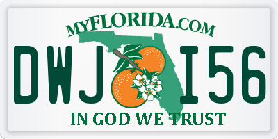 FL license plate DWJI56