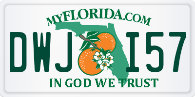 FL license plate DWJI57