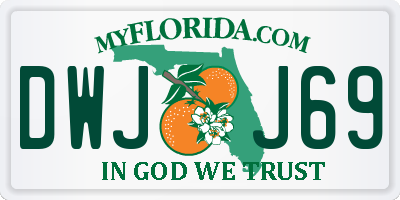 FL license plate DWJJ69