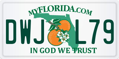FL license plate DWJL79