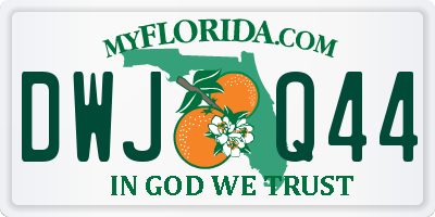 FL license plate DWJQ44