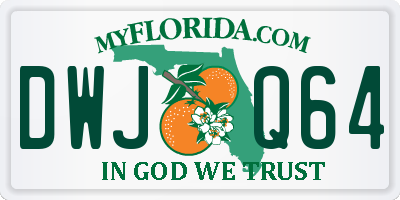 FL license plate DWJQ64