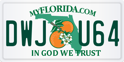FL license plate DWJU64