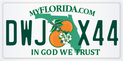 FL license plate DWJX44