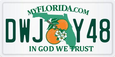 FL license plate DWJY48