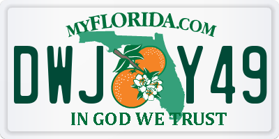 FL license plate DWJY49