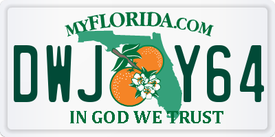 FL license plate DWJY64