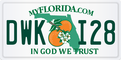 FL license plate DWKI28