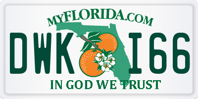 FL license plate DWKI66