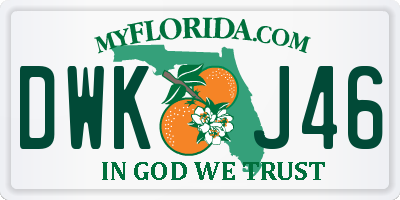 FL license plate DWKJ46