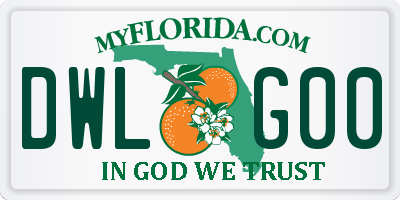 FL license plate DWLG00