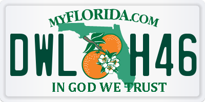 FL license plate DWLH46