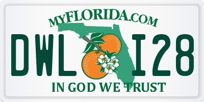 FL license plate DWLI28
