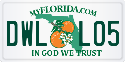 FL license plate DWLL05