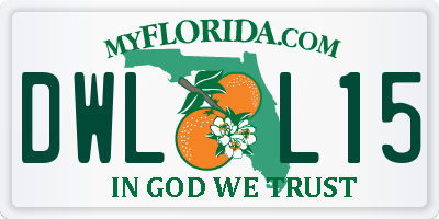 FL license plate DWLL15