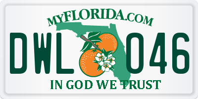 FL license plate DWLO46