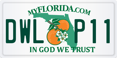 FL license plate DWLP11