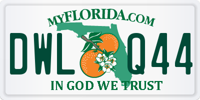 FL license plate DWLQ44