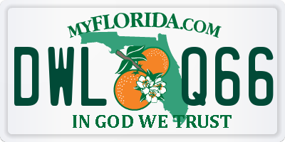 FL license plate DWLQ66