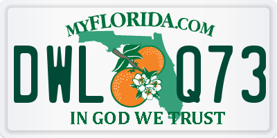 FL license plate DWLQ73