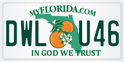 FL license plate DWLU46