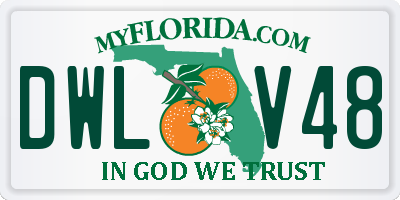 FL license plate DWLV48