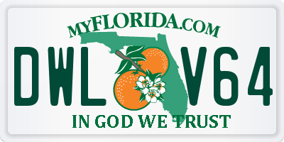FL license plate DWLV64