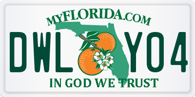 FL license plate DWLY04