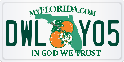 FL license plate DWLY05