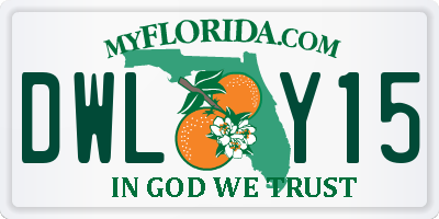 FL license plate DWLY15