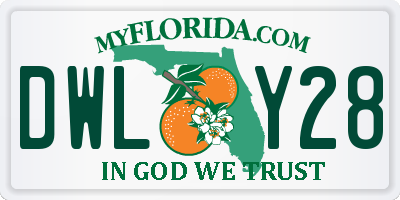 FL license plate DWLY28