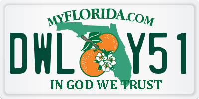 FL license plate DWLY51