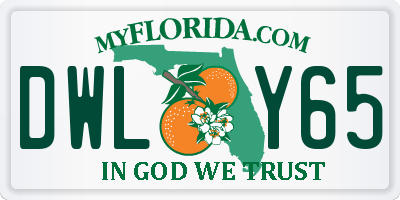 FL license plate DWLY65