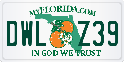 FL license plate DWLZ39