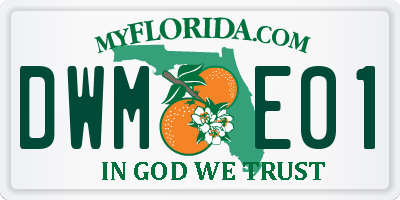 FL license plate DWME01