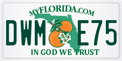 FL license plate DWME75