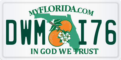 FL license plate DWMI76