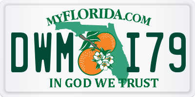 FL license plate DWMI79