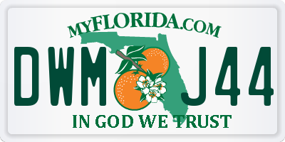 FL license plate DWMJ44