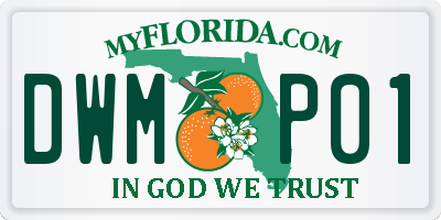 FL license plate DWMP01