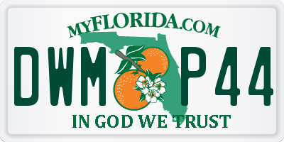 FL license plate DWMP44