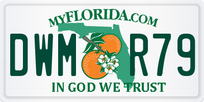 FL license plate DWMR79