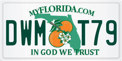 FL license plate DWMT79