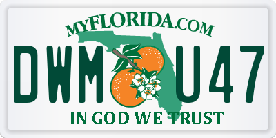 FL license plate DWMU47