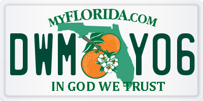 FL license plate DWMY06
