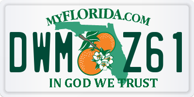 FL license plate DWMZ61